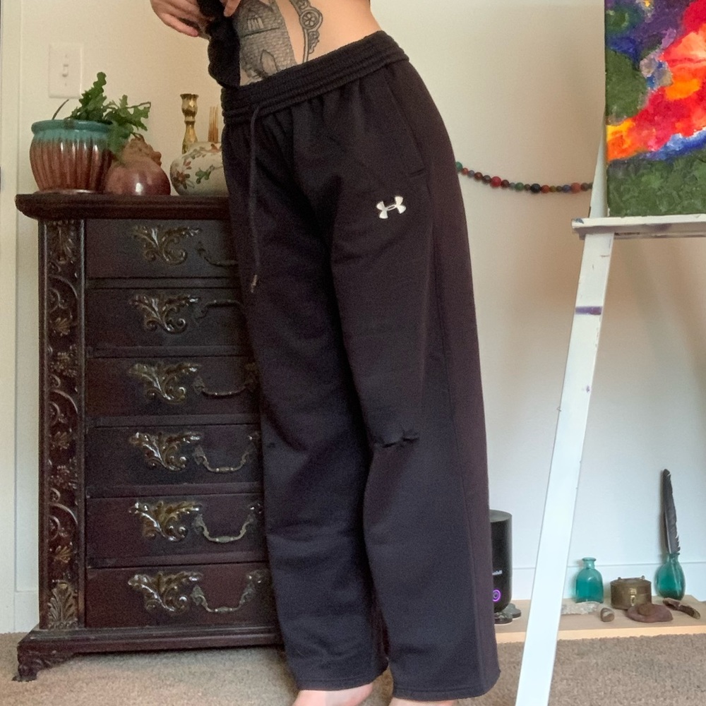 Distressed Under Armour sweats
